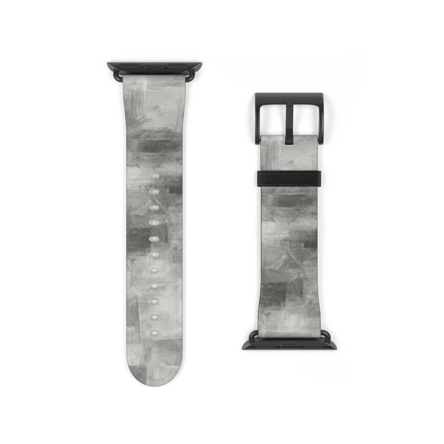 Gray Watercolor Camouflage Watch Band | Neutral Abstract Apple Watch Strap - TRV
