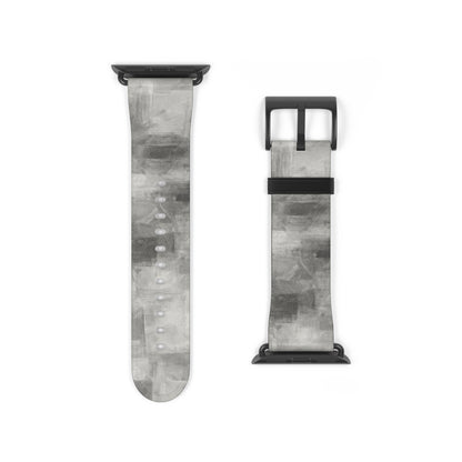 Gray Watercolor Camouflage Watch Band | Neutral Abstract Apple Watch Strap - TRV