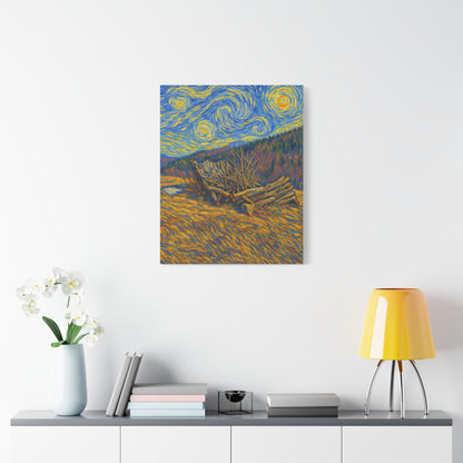 Artistic Van Gogh Style Canvas Wall Art, Nature Inspired Decor, Home Aesthetic, Gift for Art Lovers, Gallery Wall Piece, Living Room Decor, [...] - TRV