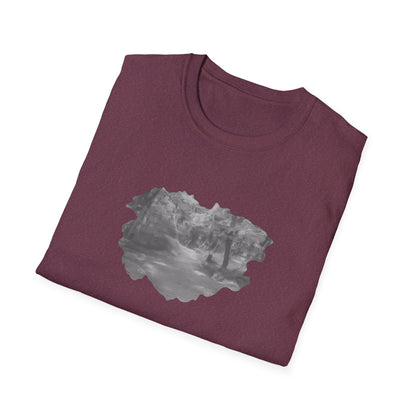 Serene Nature Landscape T-Shirt - Comfortable Unisex Tee, Outdoor Adventures, Nature Lover Gift, Casual Wear, Stylish Spring Top - TRV