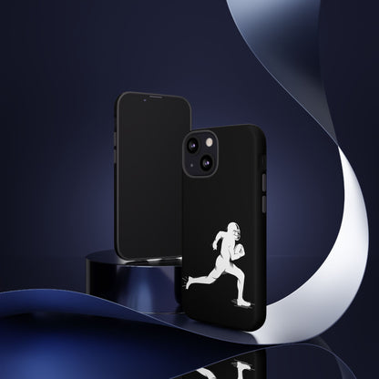 Football Player Phone Case, Tough Cases, Sports Phone Cover, Gift for Athletes, iPhone & Samsung Accessories, Running Player Design - TRV