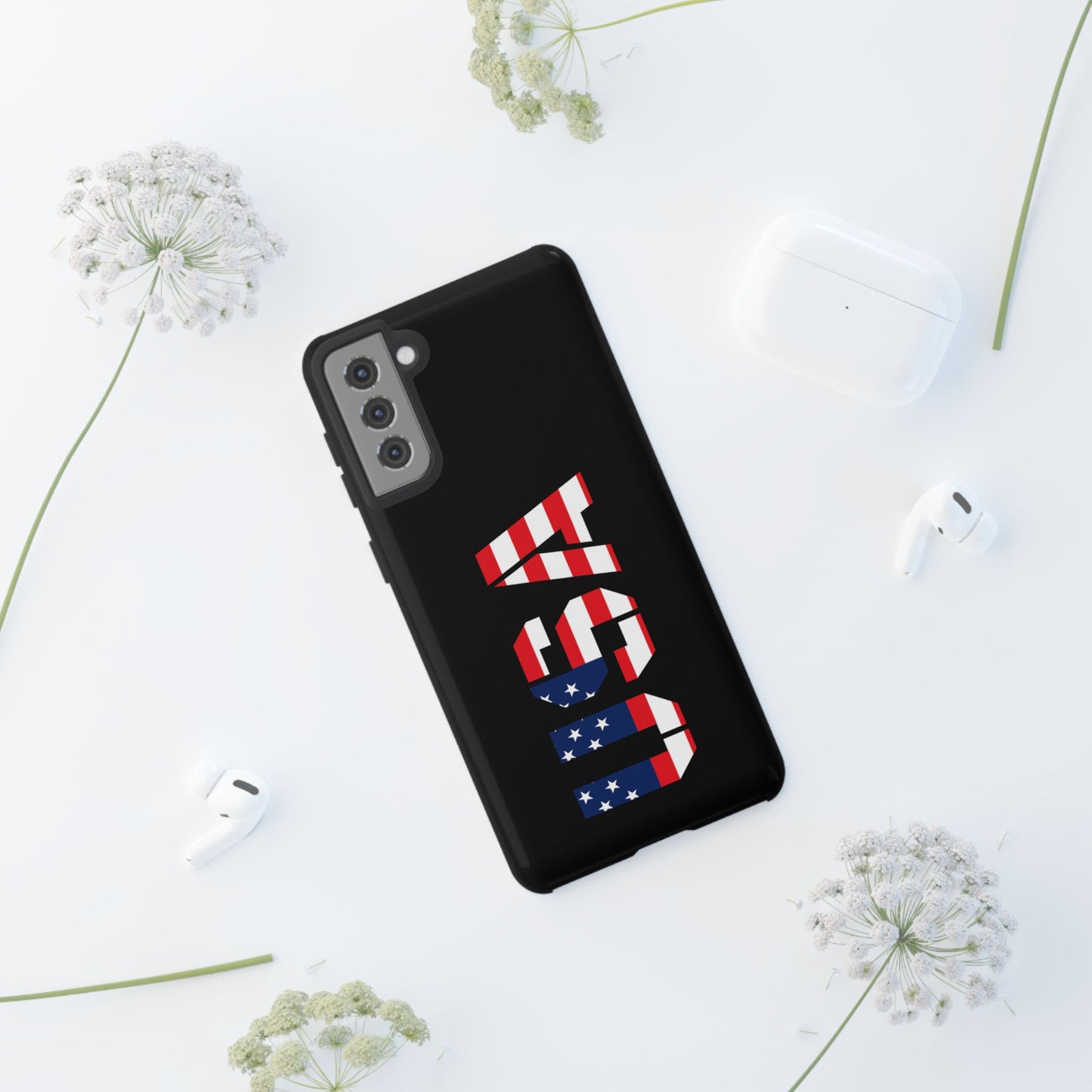 USA Flag Phone Case, Tough Phone Cover, Patriotic Gift, Independence Day Accessory, American Pride Mobile Case - TRV