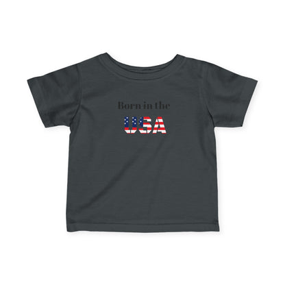 Patriotic Infant Tee - Born in the USA Apparel, Baby Gifts, 4th of July Outfit, Newborn Clothing, Toddler Shirt, Independence Day