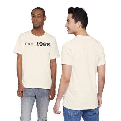 Est. 1985 Vintage Unisex Tee, Retro Birthday T-Shirt, Perfect Gift for 1980s Lovers, Casual Apparel, Timeless Style