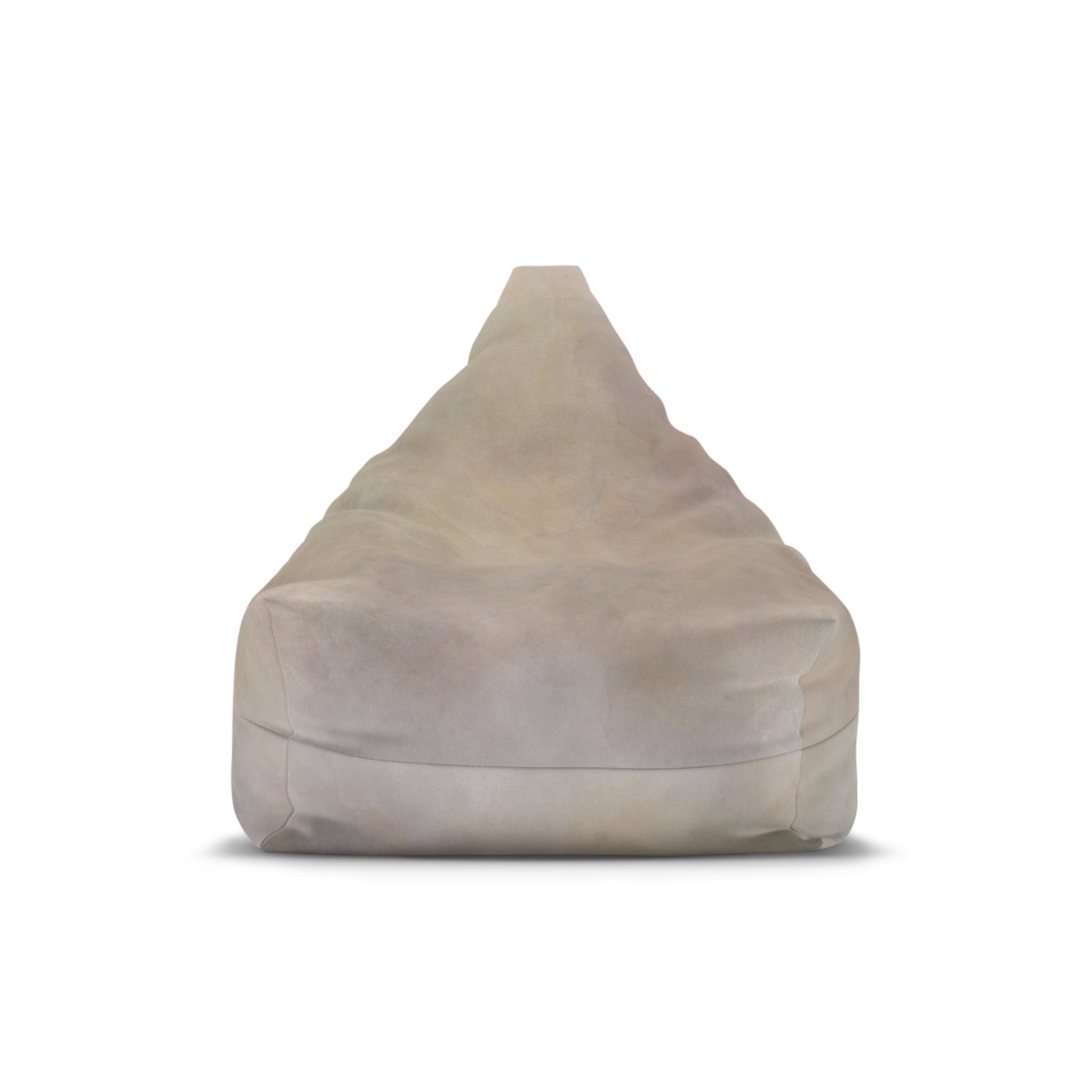 Neutral Marble Texture Bean Bag Chair Cover | Beige Stone Print