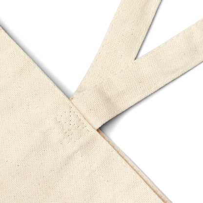 Abstract Pear Still Life Tote Bag | Neutral Geometric Fruit Print