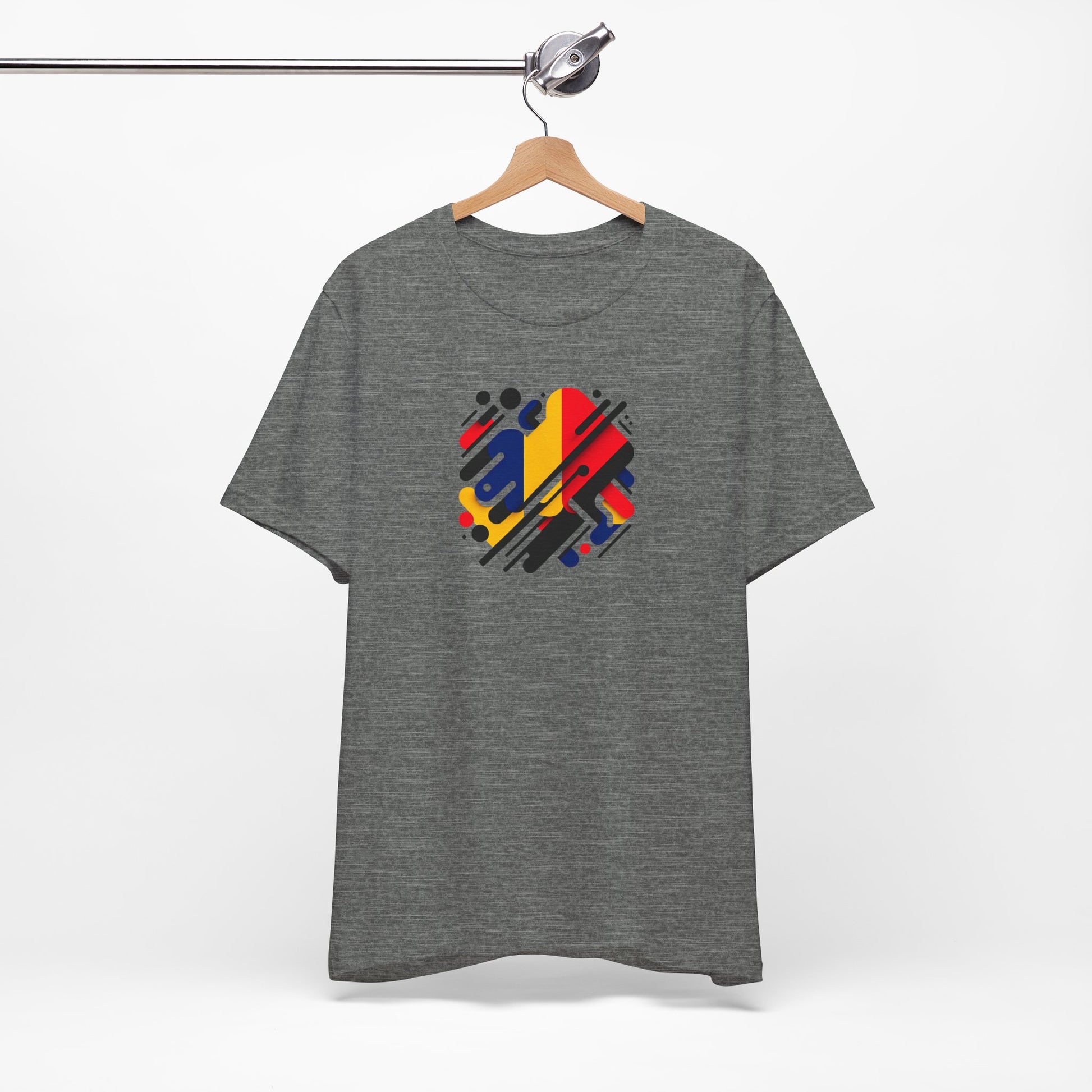 Artistic Heart Unisex Jersey Tee - Vibrant Graphic Tee, Casual Wear, Gift for Art Lovers, Birthday Surprise, Everyday Comfort - TRV
