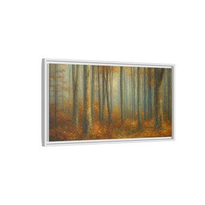 Autumn Forest Canvas Art, Framed Wall Decor, Rustic Home Decor, Nature Artwork, Gift for Nature Lovers - TRV
