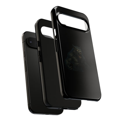 Werewolf Phone Case, Tough Cases, Black Panther Design, Gift for Animal Lovers, Phone Accessories, Fierce Phone Protection - TRV