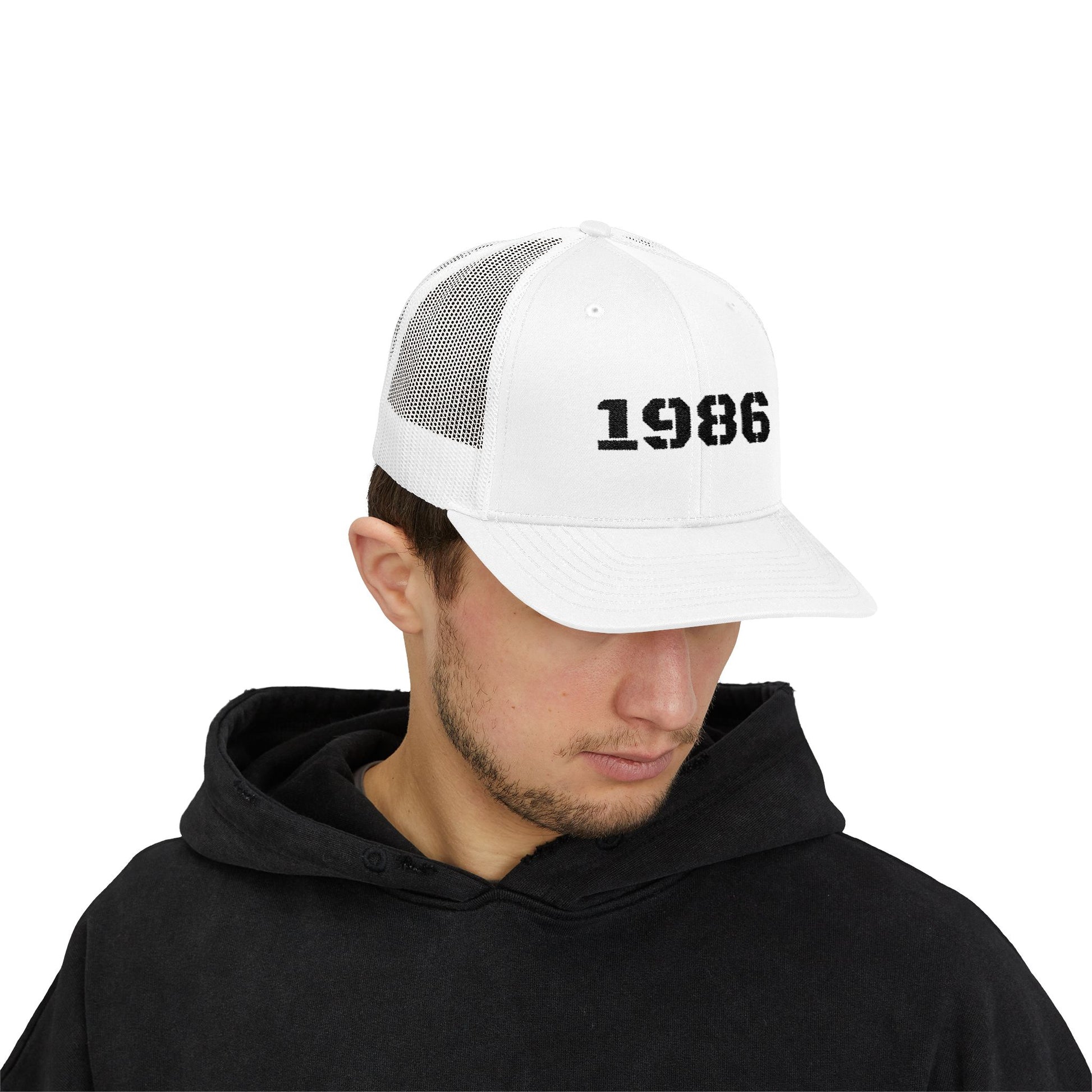Retro 1986 Snapback Trucker Cap | Vintage Style Cap for Birthdays, Gifts, Sports, and Everyday Wear - TRV