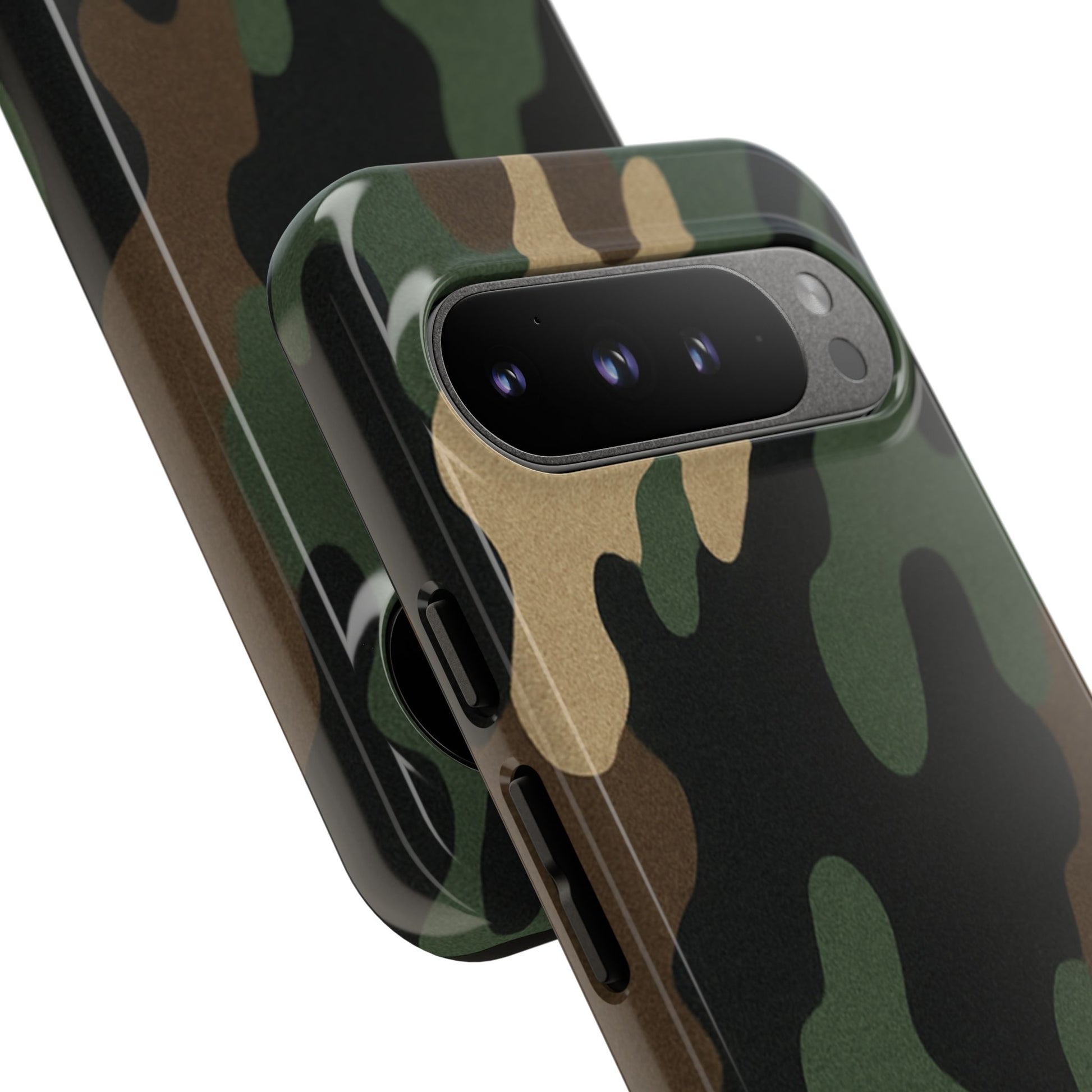 Camouflage Phone Case, Tough Phone Cover, Military Style Accessory, Protective Case for Men, Gifts for Soldiers - TRV