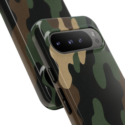 Camouflage Phone Case, Tough Phone Cover, Military Style Accessory, Protective Case for Men, Gifts for Soldiers - TRV