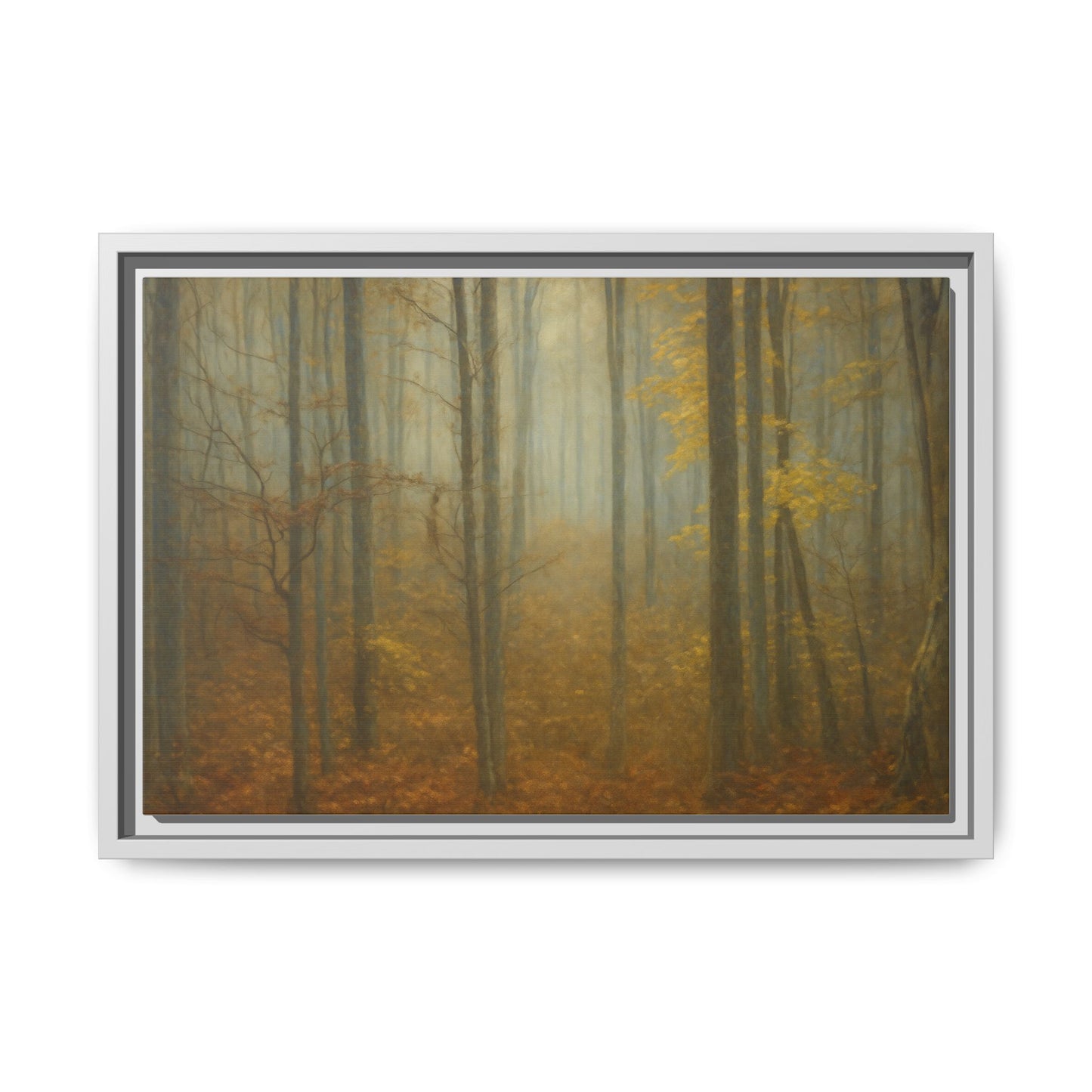 Framed Matte Canvas Art | Serenity in the Forest | Nature Wall Decor, Home Gallery, Cozy Living Room, Gift for Nature Lovers - TRV
