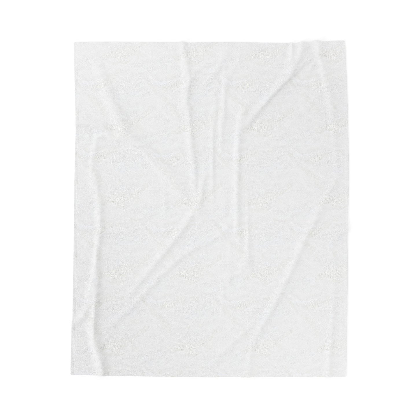 Velveteen plush blanket with abstract black smoke swirl design, featuring monochrome all-over print by Printify.