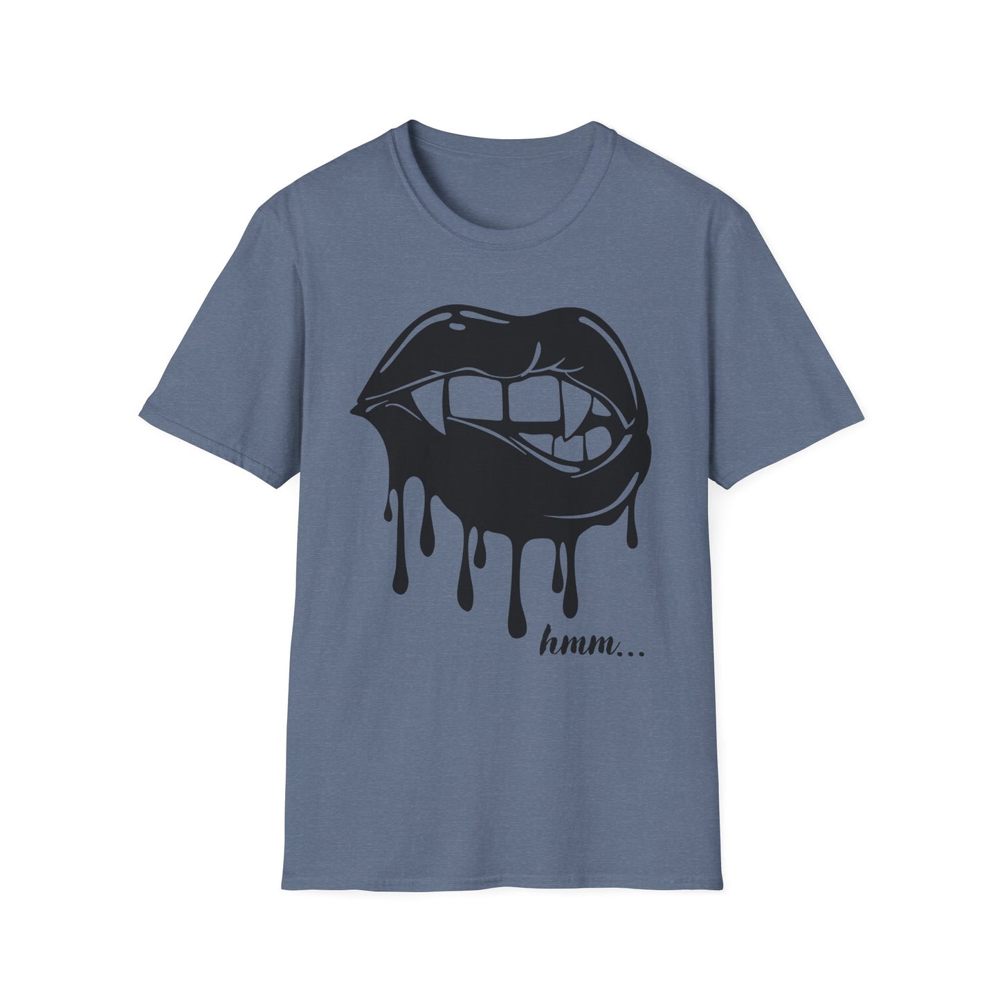 Edgy Graphic Unisex T-Shirt - Dripping Mouth Design, Cool Tee, Trendy Shirt, Hipster Top, Streetwear, Alternative Fashion, Holiday Gift