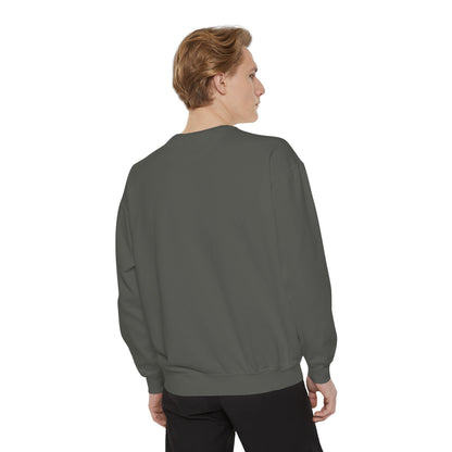 Minimalist Peace Hand Sweatshirt — Small Chest Line Art Crewneck