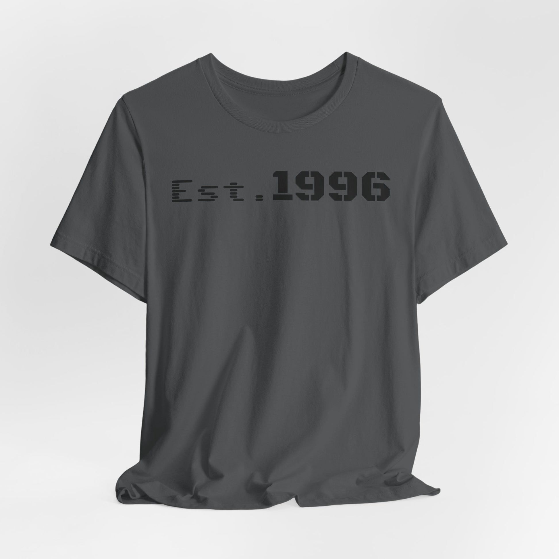 Established 1996 Unisex T-Shirt, Vintage Year Tee, Birth Year Gift, Casual Fashion, Personalized Graphic Tee - TRV