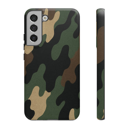 Camouflage Phone Case, Tough Phone Cover, Military Style Accessory, Protective Case for Men, Gifts for Soldiers - TRV
