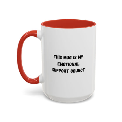 Emotional Support Coffee Mug, Funny Gift for Coffee Lovers, Unique Office Mug, Self-Care Gift, Cute Ceramic Mug