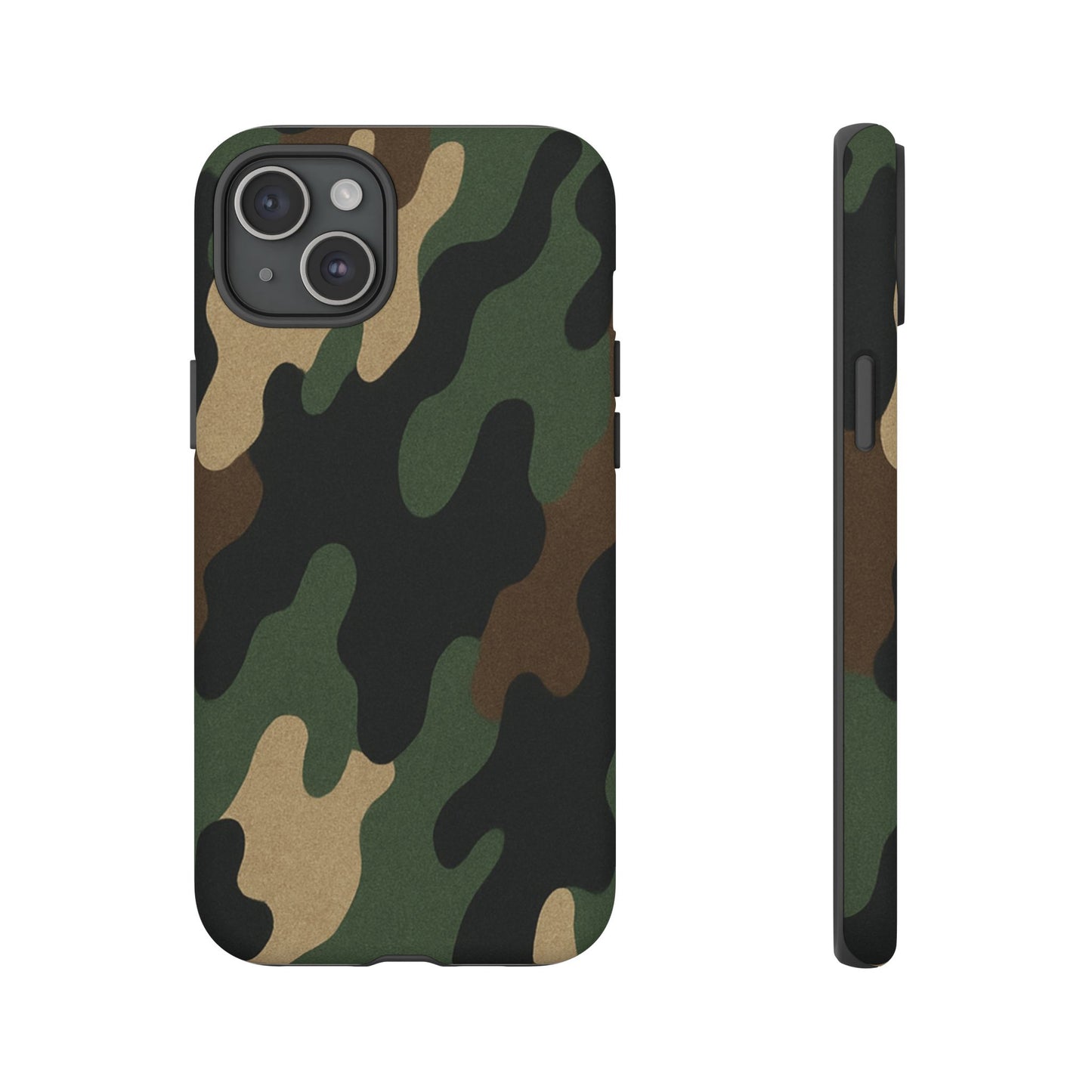 Camouflage Phone Case, Tough Phone Cover, Military Style Accessory, Protective Case for Men, Gifts for Soldiers - TRV