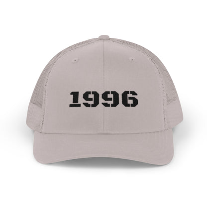 Vintage 1996 Snapback Trucker Cap, Retro Hat, Birthday Gift, Cool Dad Cap, Summer Accessory, Casual Streetwear - TRV