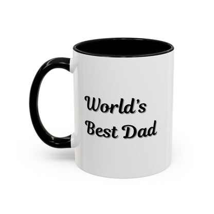 Father's Day Accent Mug, Best Dad Coffee Cup, Father's Day Gift, Novelty Mug, Ceramic Mug, Father's Day Present