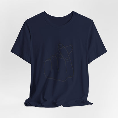 Minimalist Hand Sign Unisex Tee | Casual Everyday Wear | Perfect for Gift Givers