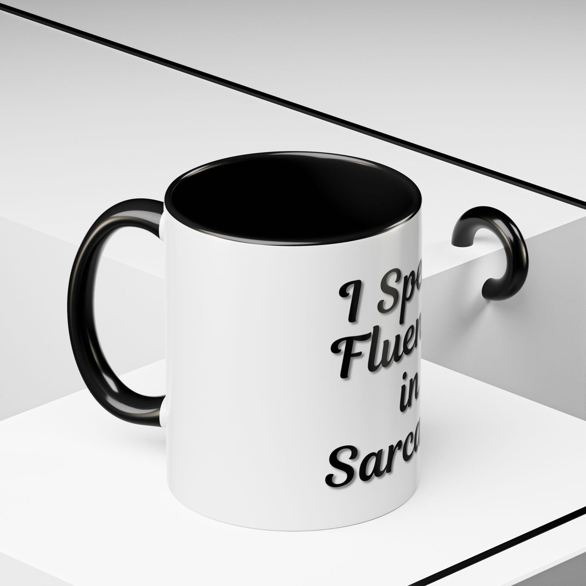 Sarcasm Accent Coffee Mug - I Speak Fluently in Sarcasm - Funny Gift for Coffee Lovers - TRV