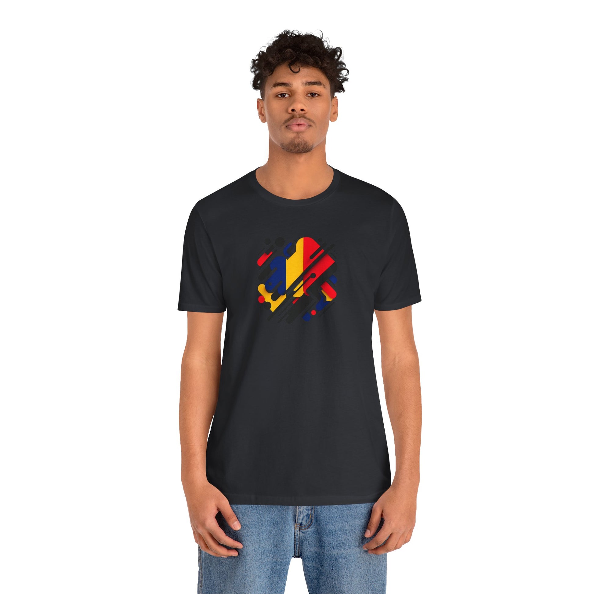Artistic Heart Unisex Jersey Tee - Vibrant Graphic Tee, Casual Wear, Gift for Art Lovers, Birthday Surprise, Everyday Comfort - TRV