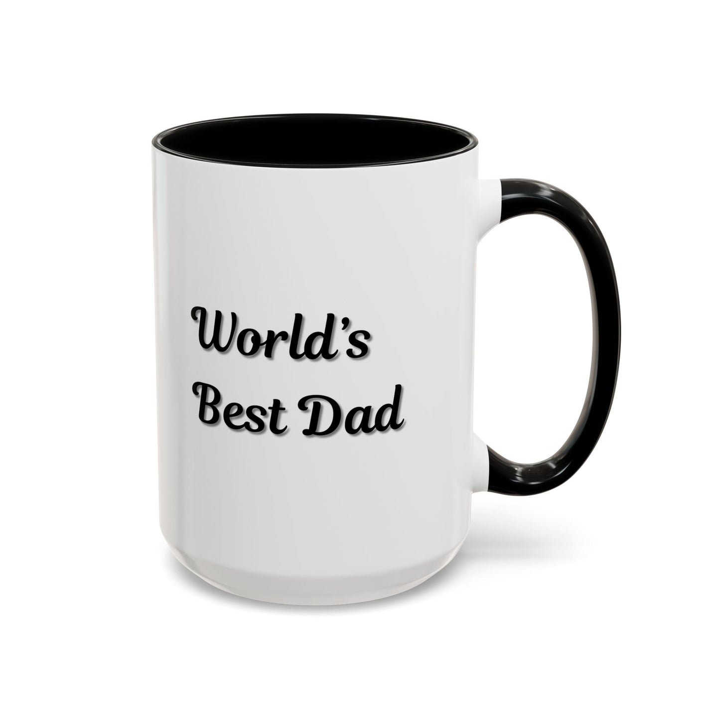 Father's Day Accent Mug, Best Dad Coffee Cup, Father's Day Gift, Novelty Mug, Ceramic Mug, Father's Day Present