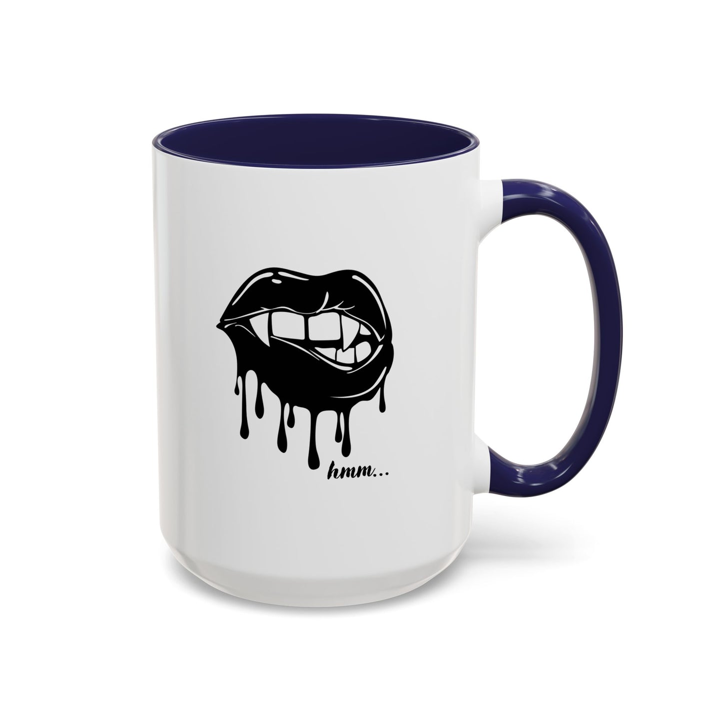 Vampire Lip Accent Coffee Mug - 11oz & 15oz - Unique Halloween Gift