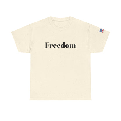 Freedom script tee | T-Shirt, American flag sleeve - TRV