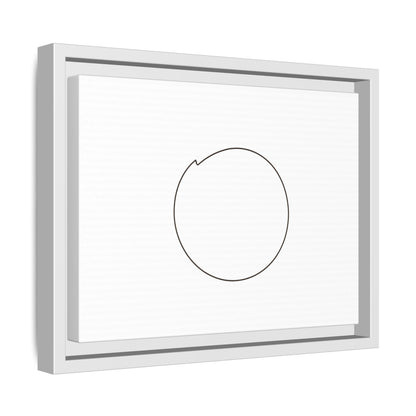 Minimal Circle Line Matte Canvas Framed | Modern Abstract Wall Art