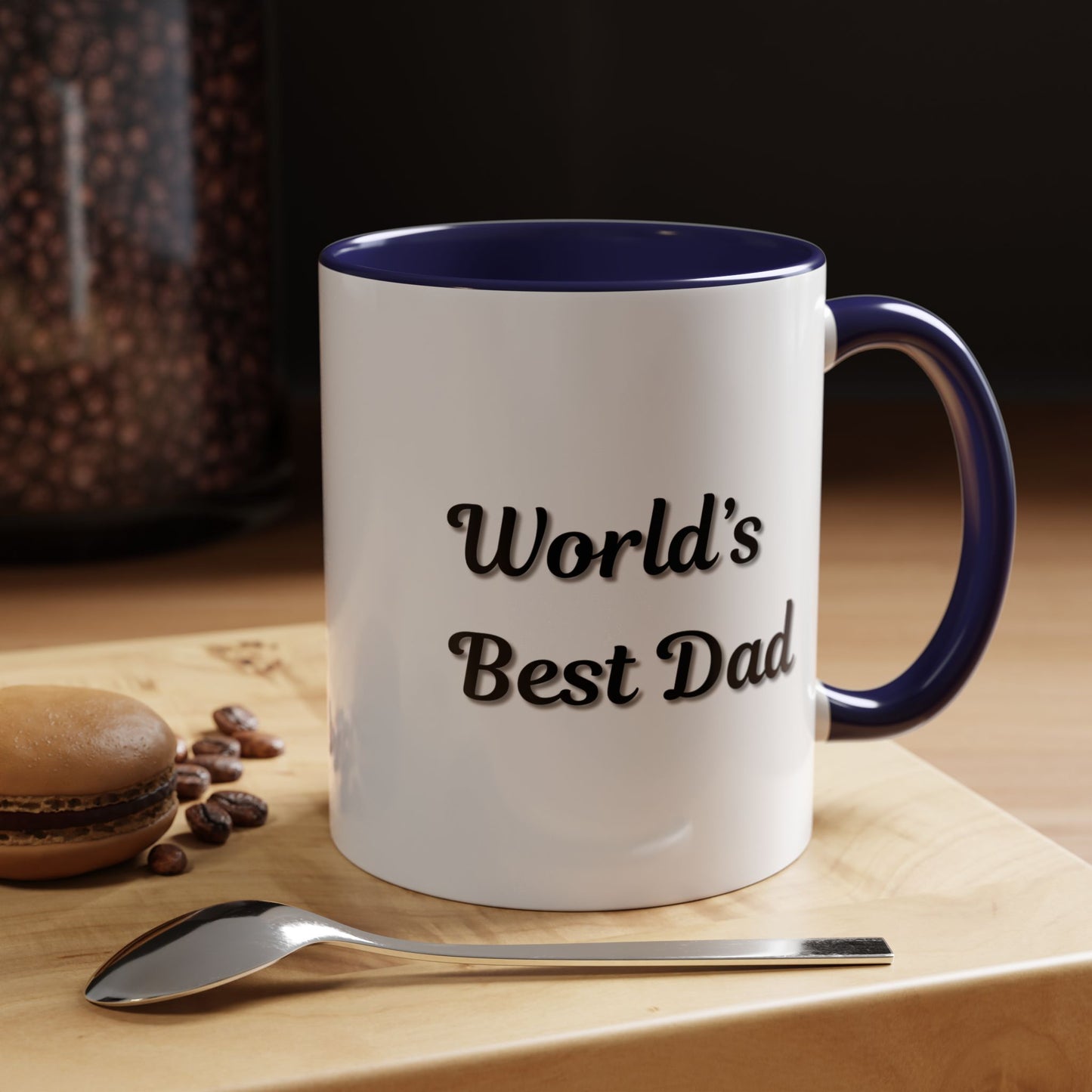 Father's Day Accent Mug, Best Dad Coffee Cup, Father's Day Gift, Novelty Mug, Ceramic Mug, Father's Day Present