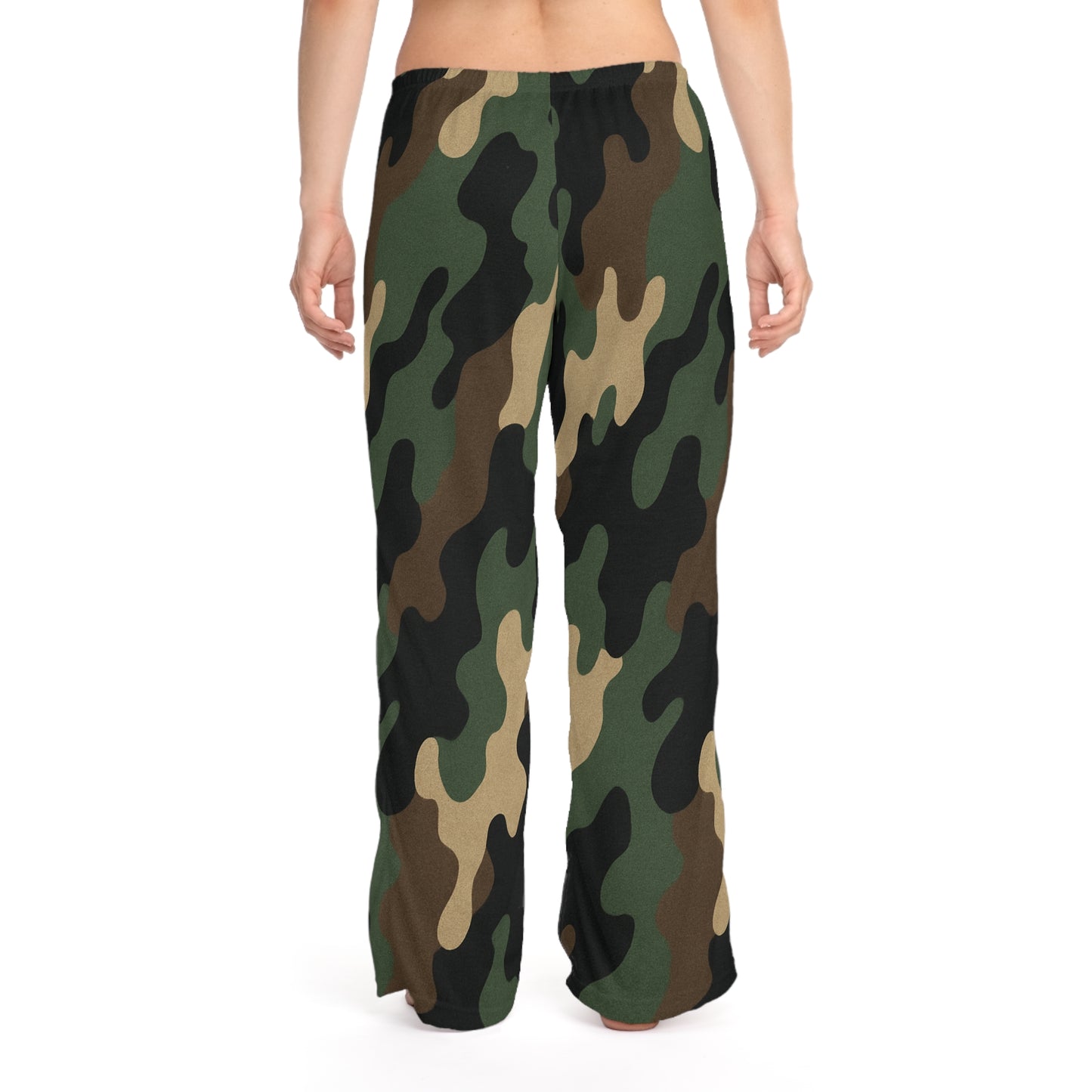 Camo Print Women's Pajama Pants | Comfortable Sleepwear for Relaxing Nights, Gift for Her, Cozy Lounge Pants, Stylish Loungewear, Camo PJs - TRV