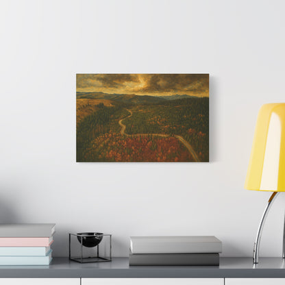 Stretched Canvas Art, Scenic Landscape Wall Decor, Nature Painting for Home, Rustic Room Accent, Gift for Nature Lovers - TRV