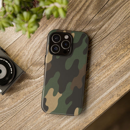 Camouflage Phone Case, Tough Phone Cover, Military Style Accessory, Protective Case for Men, Gifts for Soldiers - TRV