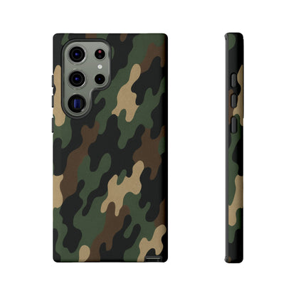 Camouflage Phone Case, Tough Cases, Military Style, Unique Phone Accessories, Gift for Him, Durable Phone Cover - TRV