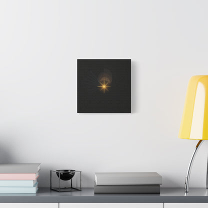 Abstract Golden Starburst Canvas