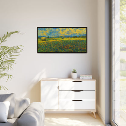 Landscape Matte Canvas, Framed (Multi-color) - TRV