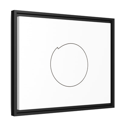Minimal Circle Line Matte Canvas Framed | Modern Abstract Wall Art
