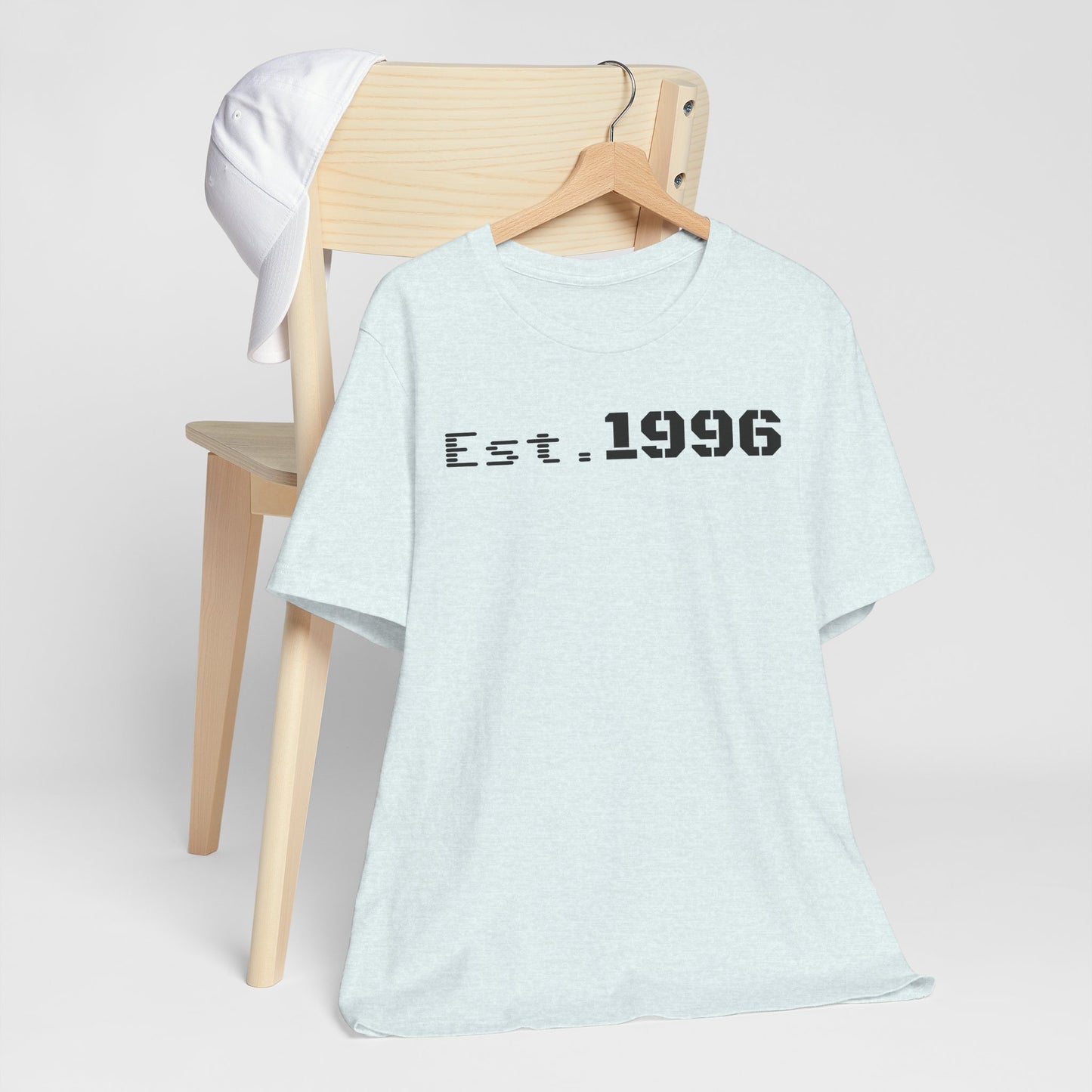Established 1996 Unisex T-Shirt, Vintage Year Tee, Birth Year Gift, Casual Fashion, Personalized Graphic Tee - TRV