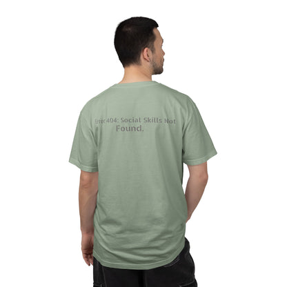 Error 404 Social Skills Not Found T-Shirt | Funny Tech Humor Tee