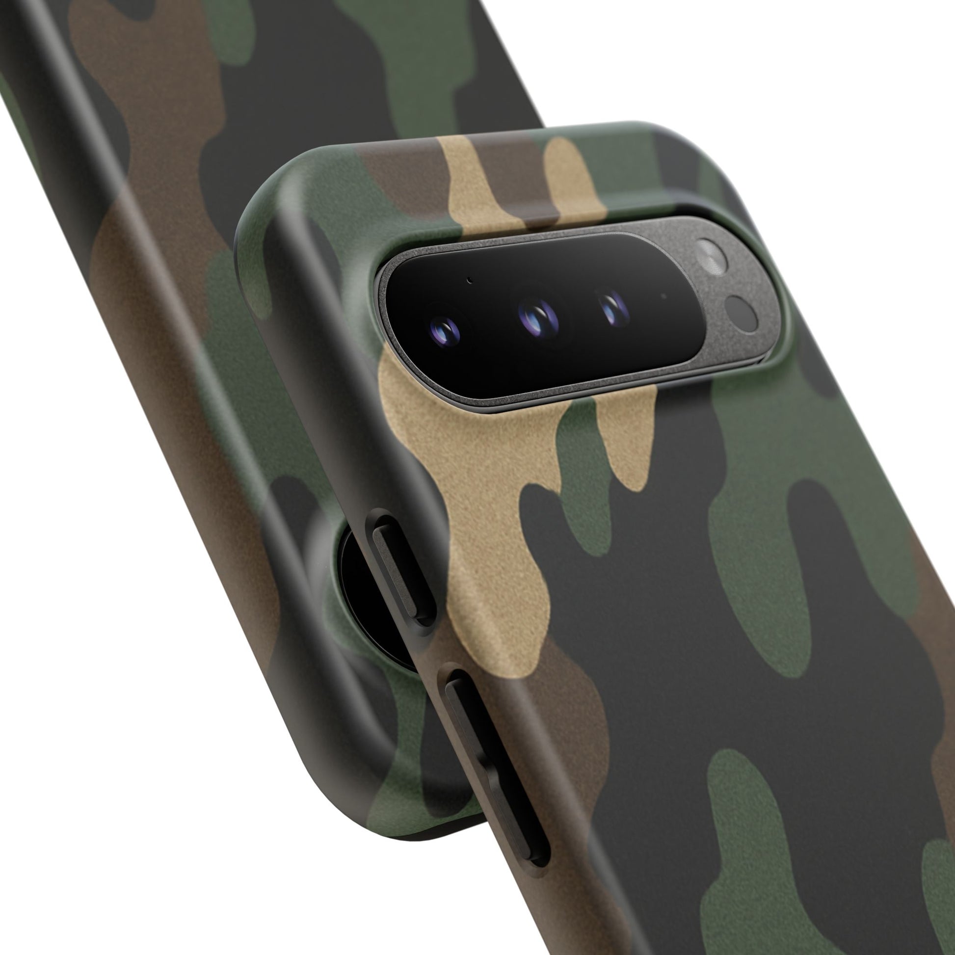 Camouflage Phone Case, Tough Phone Cover, Military Style Accessory, Protective Case for Men, Gifts for Soldiers - TRV