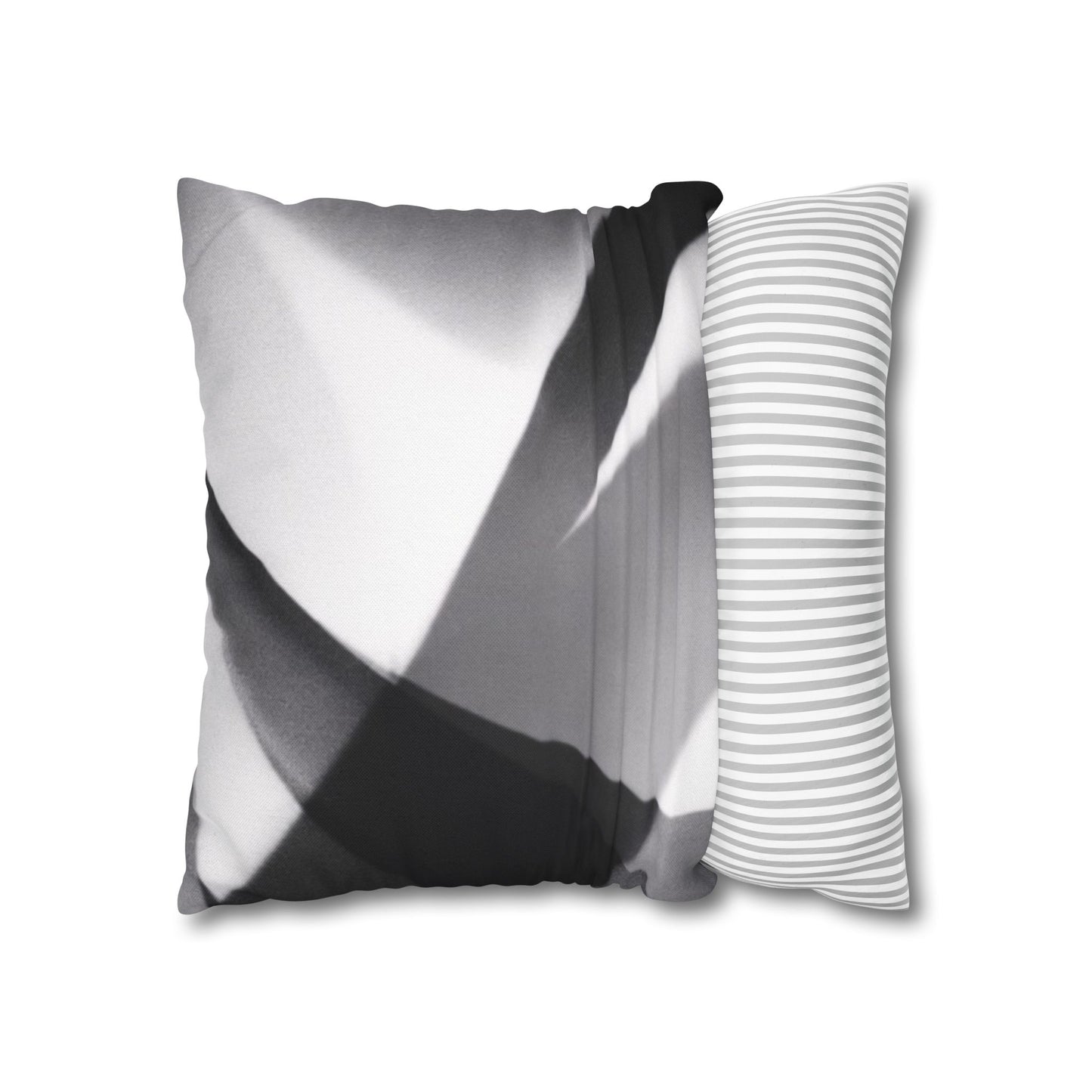 Abstract Black and White Photo Pillowcase, Square Pillowcase