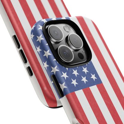 American Flag Phone Case - Patriotic Cell Cover, Tough Cases, USA Pride, Independence Day Gift, Veteran's Day, Phone Protection - TRV