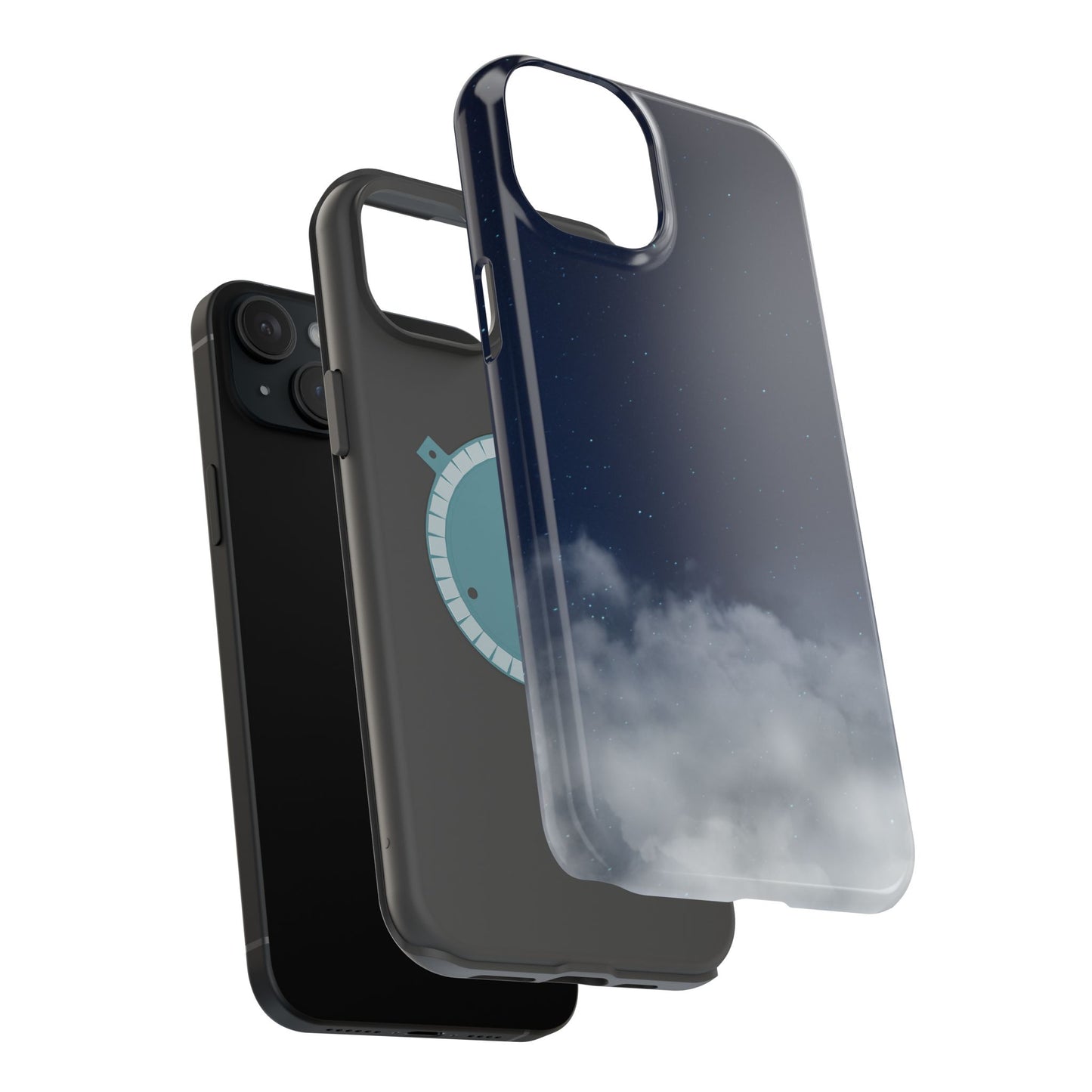 Night Sky Magnetic Impact-Resistant Phone Case — Foggy Cloud Design