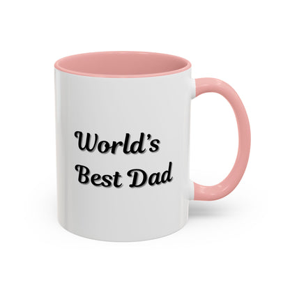 Father's Day Accent Mug, Best Dad Coffee Cup, Father's Day Gift, Novelty Mug, Ceramic Mug, Father's Day Present