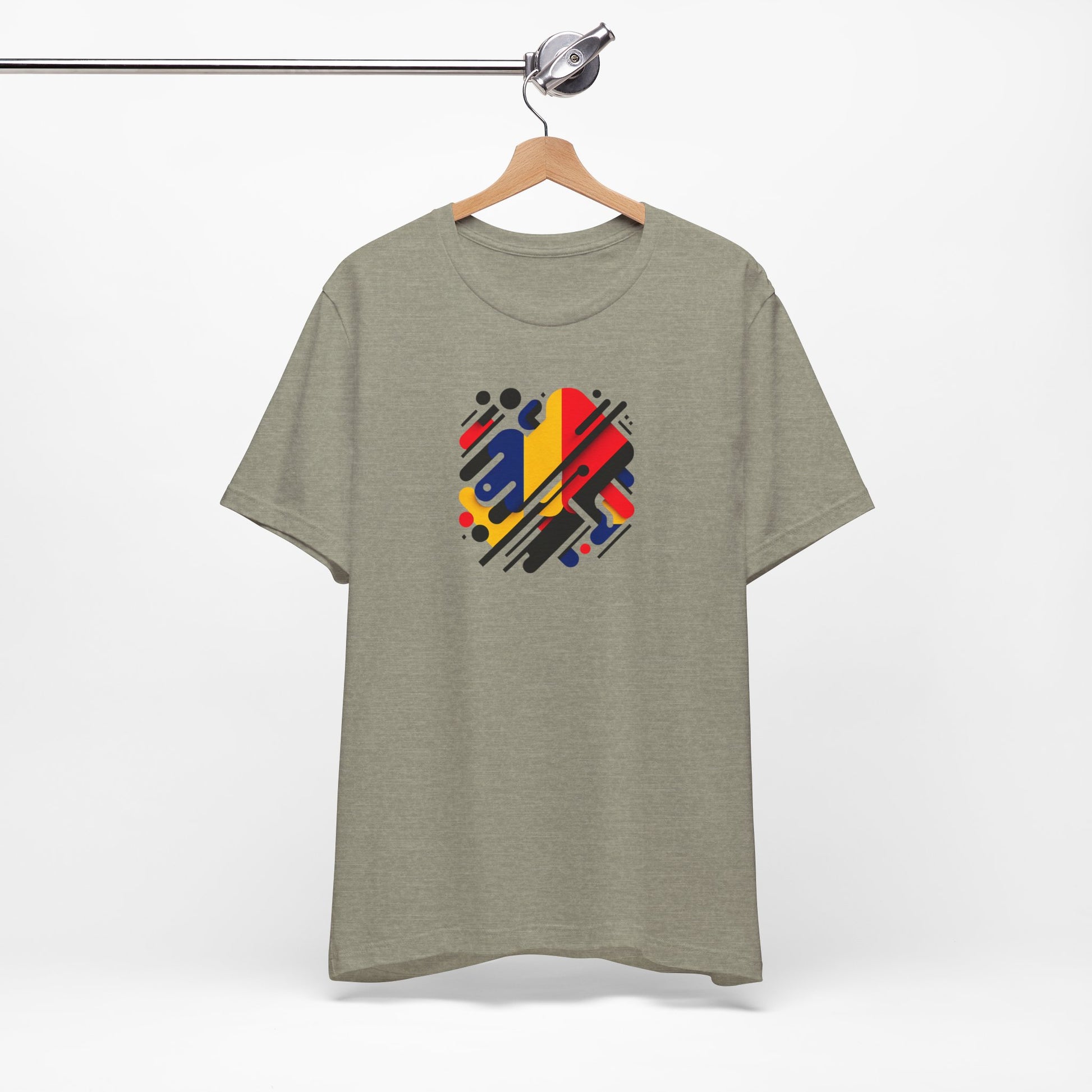 Artistic Heart Unisex Jersey Tee - Vibrant Graphic Tee, Casual Wear, Gift for Art Lovers, Birthday Surprise, Everyday Comfort - TRV