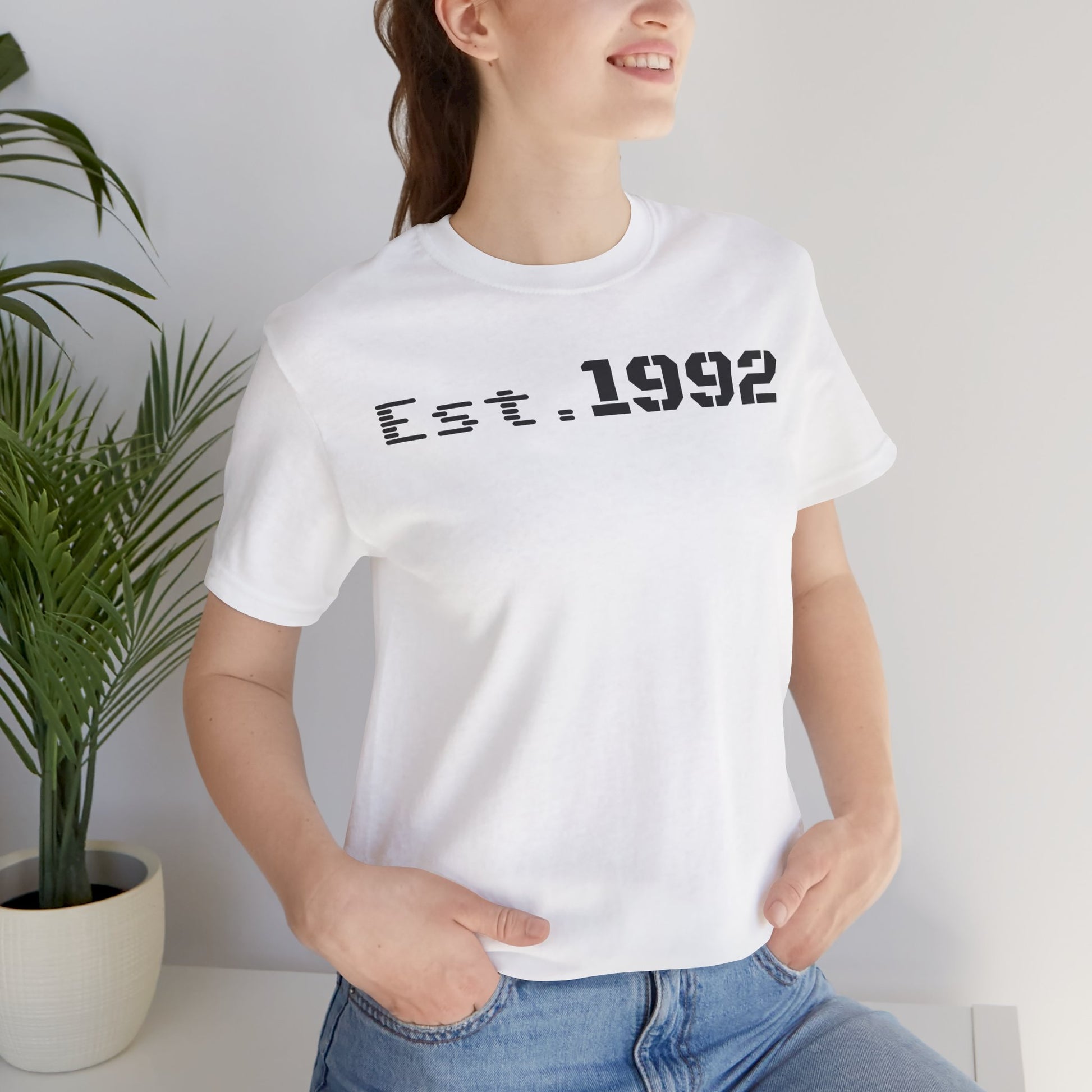 Est. 1992 Unisex Jersey Tee - Retro Birthday Gift, Casual Wear, Cool Vintage T-Shirt, Gift for Him, Gift for Her - TRV